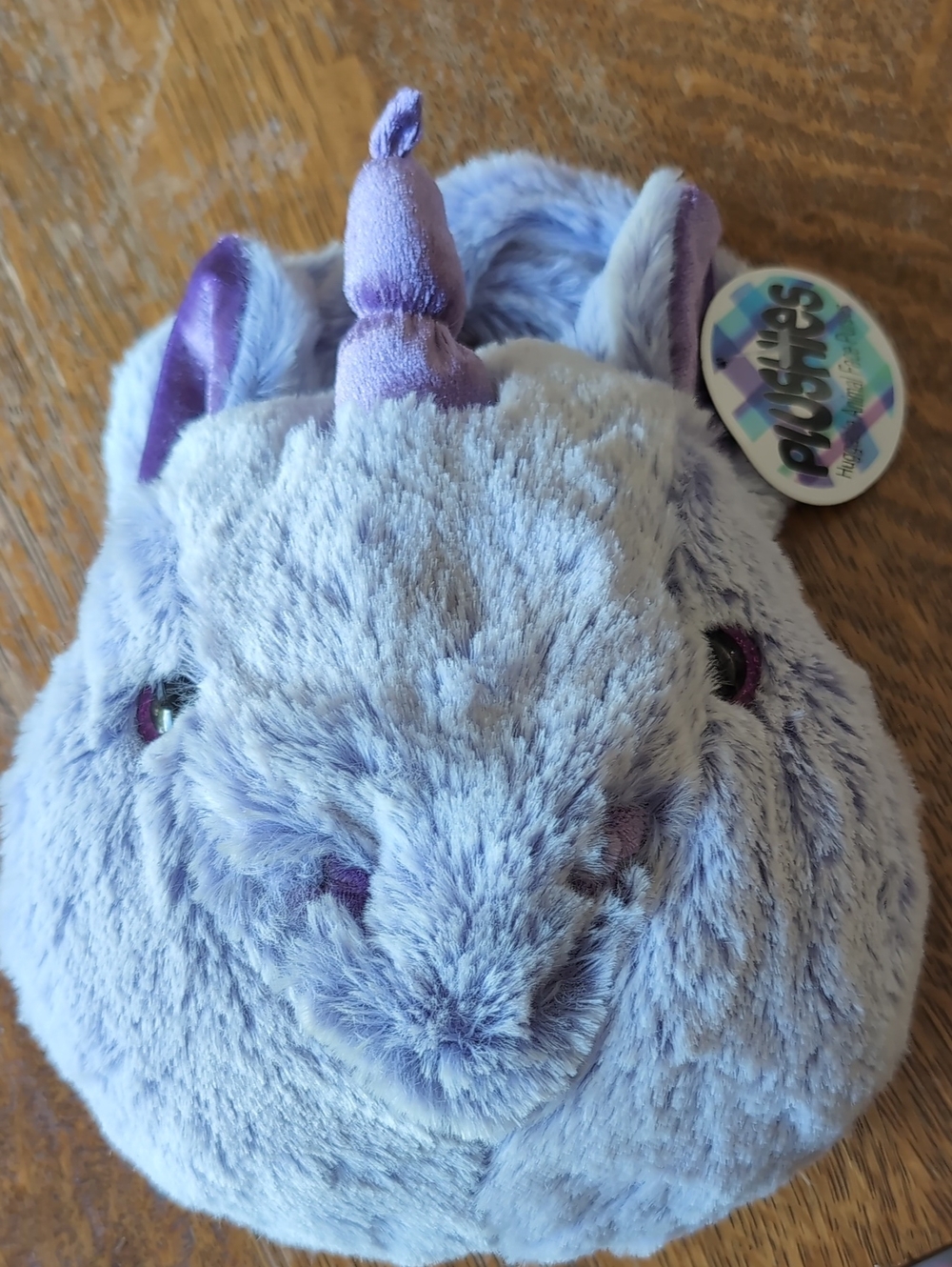 Plushies Purple Plush Unicorn Huggable Animal Face Purse
